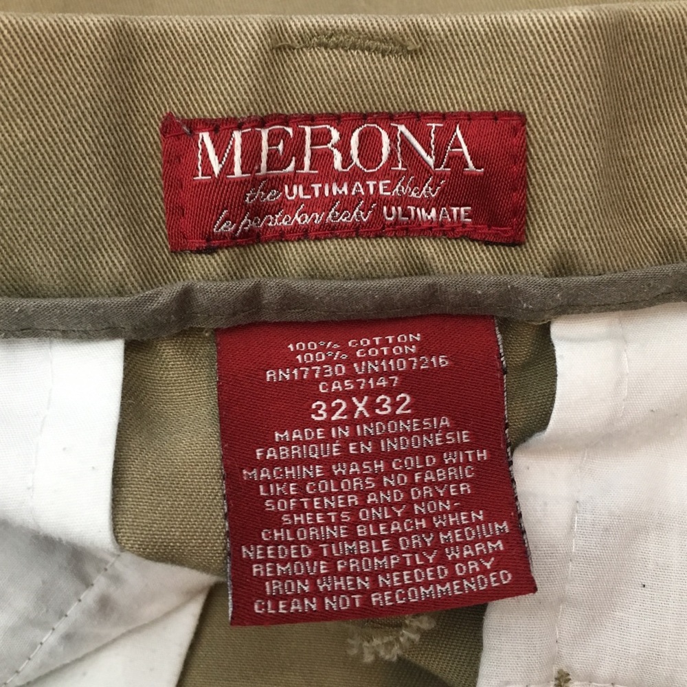 Merona 32x32 The ultimate khaki Tan Pants - Picture 3 of 3